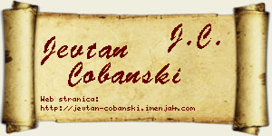 Jevtan Čobanski vizit kartica